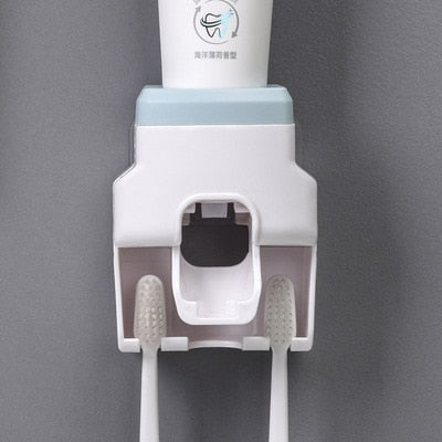 Toothbrush Holder Set & Toothpaste Dispensed